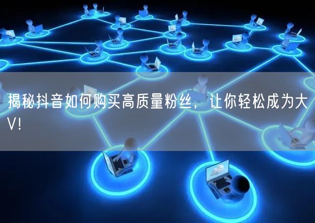 揭秘抖音如何购买高质量粉丝，让你轻松成为大V！