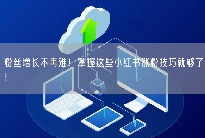粉丝增长不再难！掌握这些小红书涨粉技巧就够了！