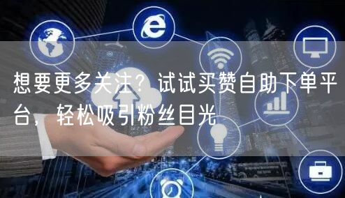 想要更多关注？试试买赞自助下单平台，轻松吸引粉丝目光